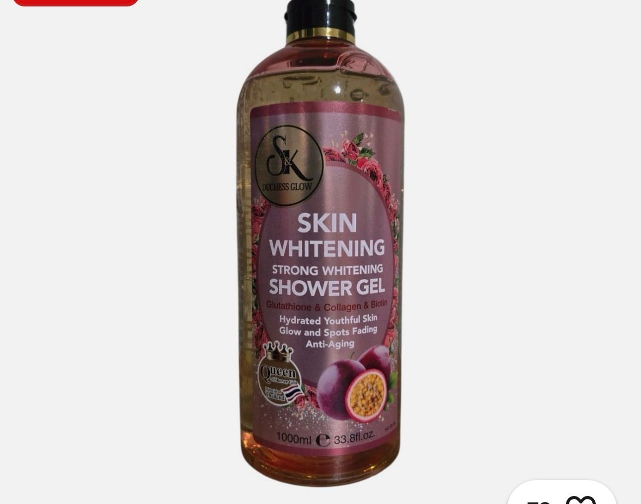Sk DUCHESS Glow Glutathione Collagen &amp; Biotin Shower Gel Hydrates Glows 1000ml