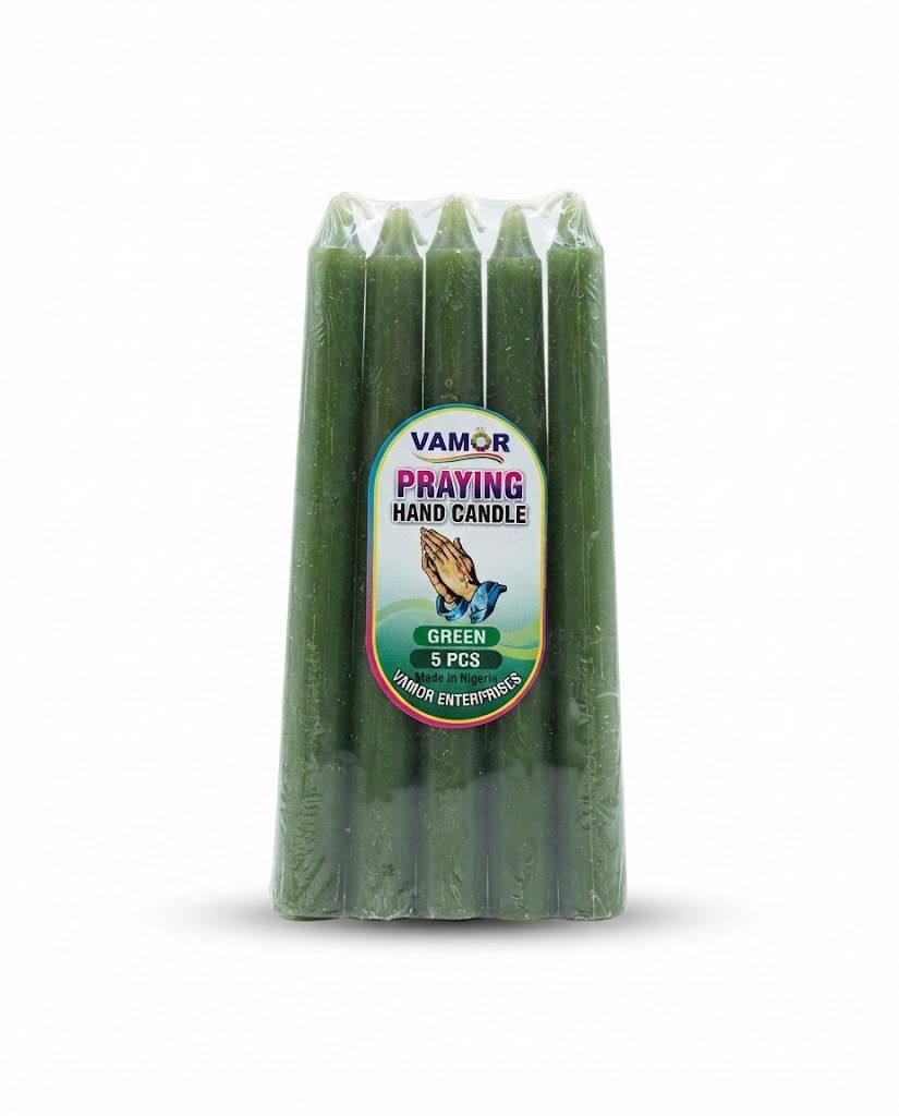 VAMOR PRAYING HAND CANDLE, 8 PCS