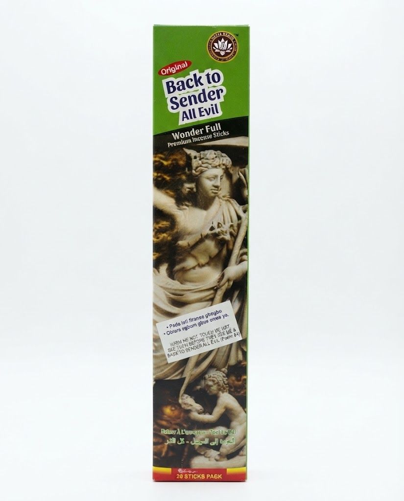BACK TO SENDER ALL EVIL INCENSE 20 STICKS