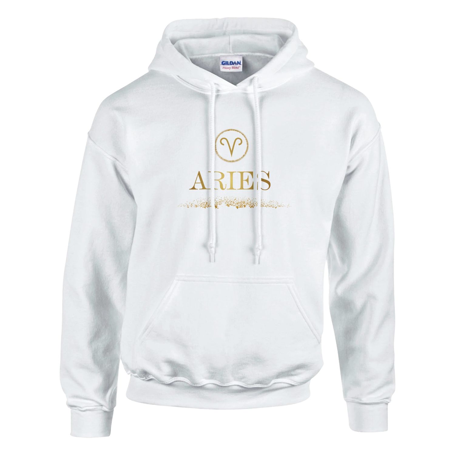 Aries Glitter Design Classic Pull Over Hoodie