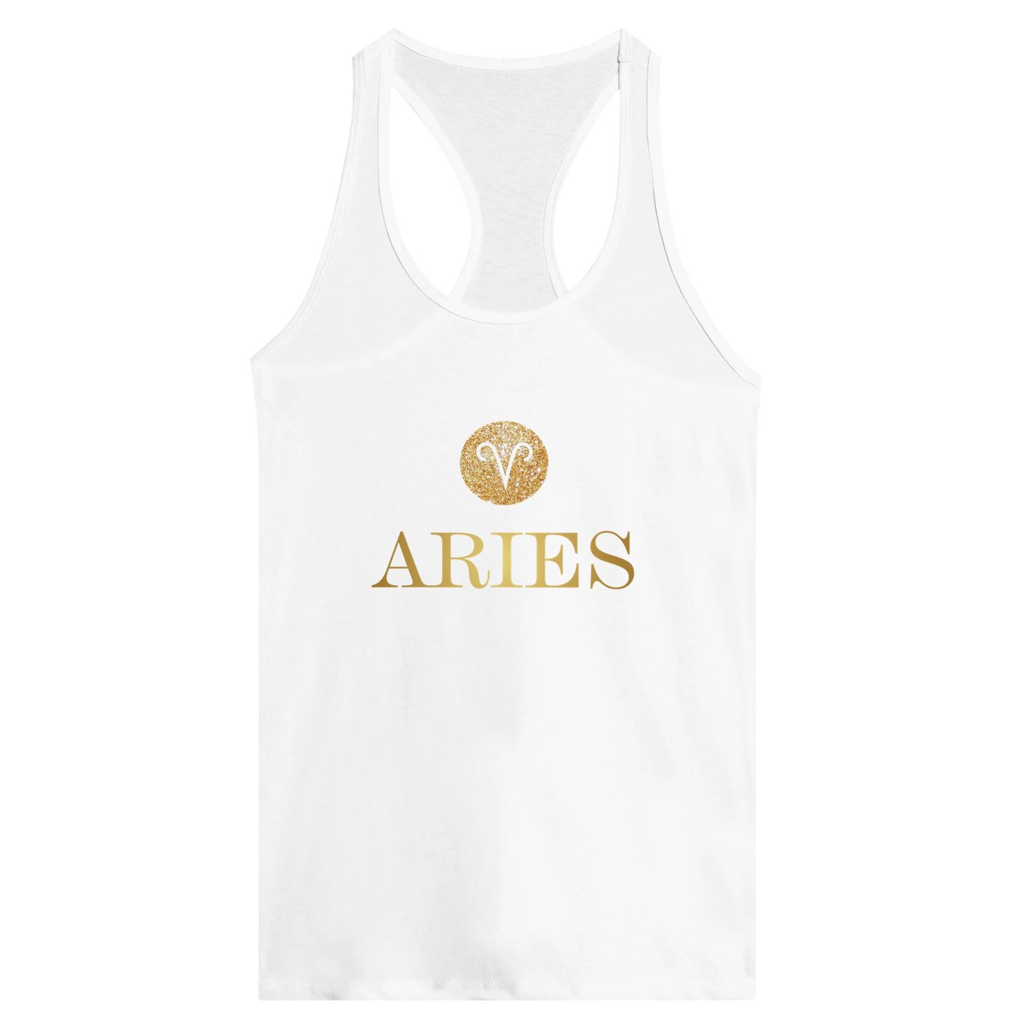 Aries Gold Design Racerback Tank Top