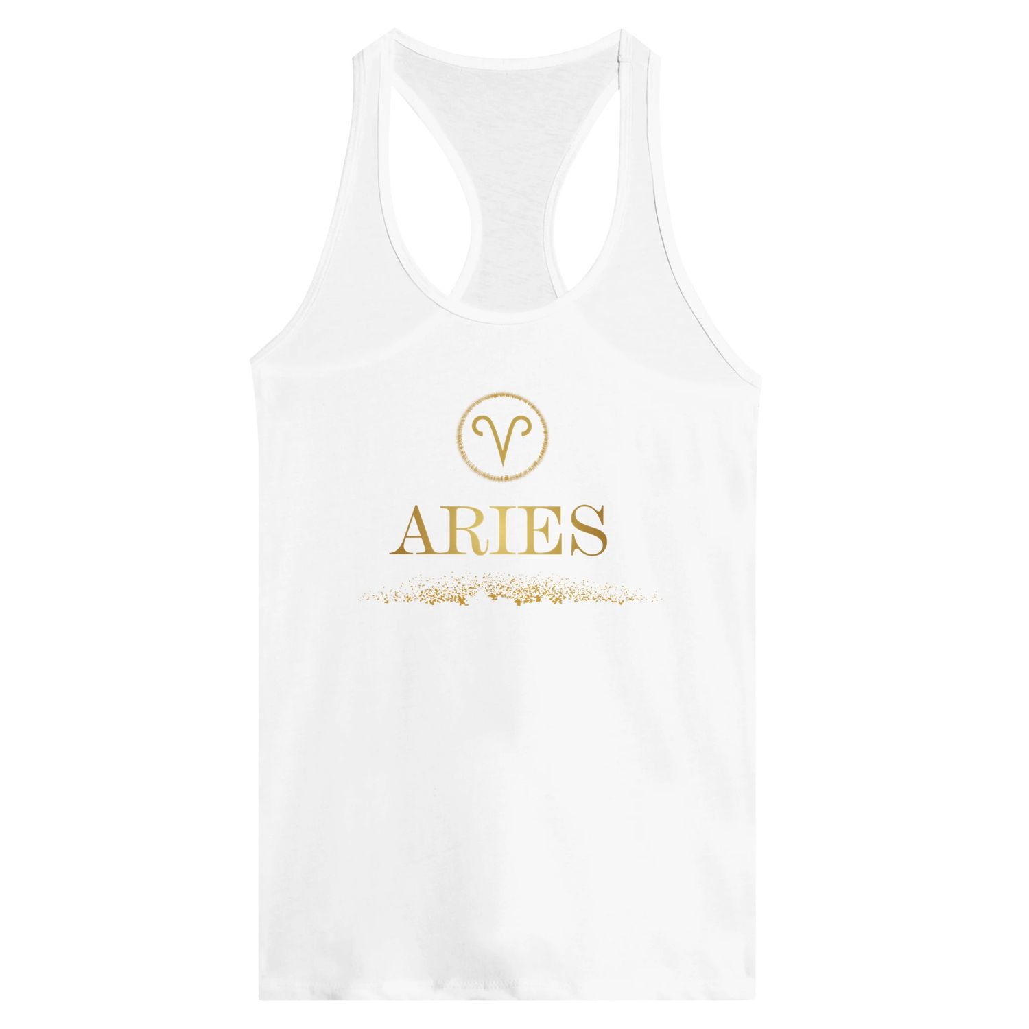 Aries Glitter Design Racerback Tank Top