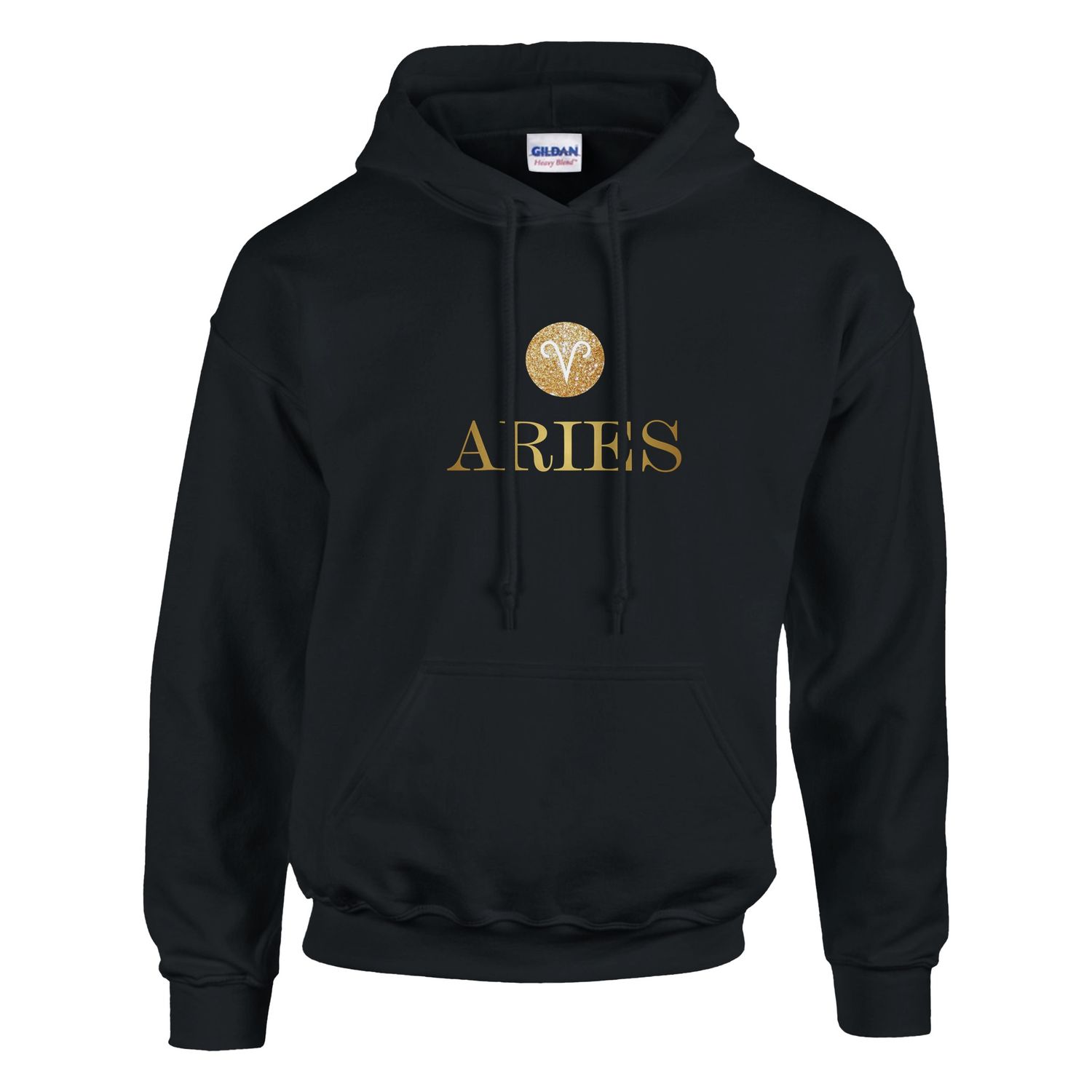 Aries Gold Design Classic Pull Over Hoodie