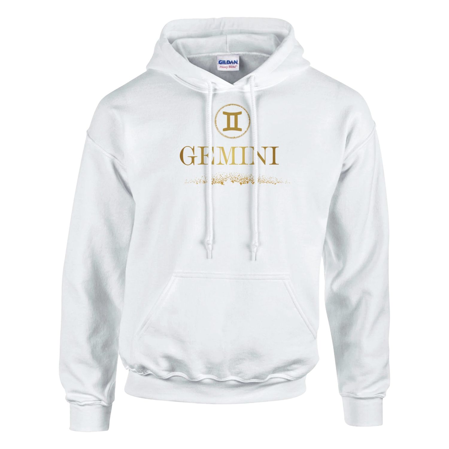 Gemini Glitter Design Classic Pull Over Hoodie