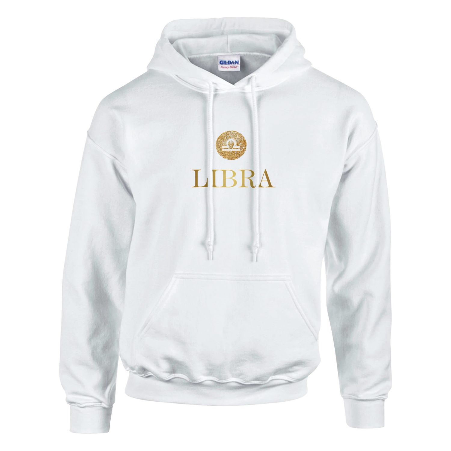 Libra Gold Design Classic Pull Over Hoodie