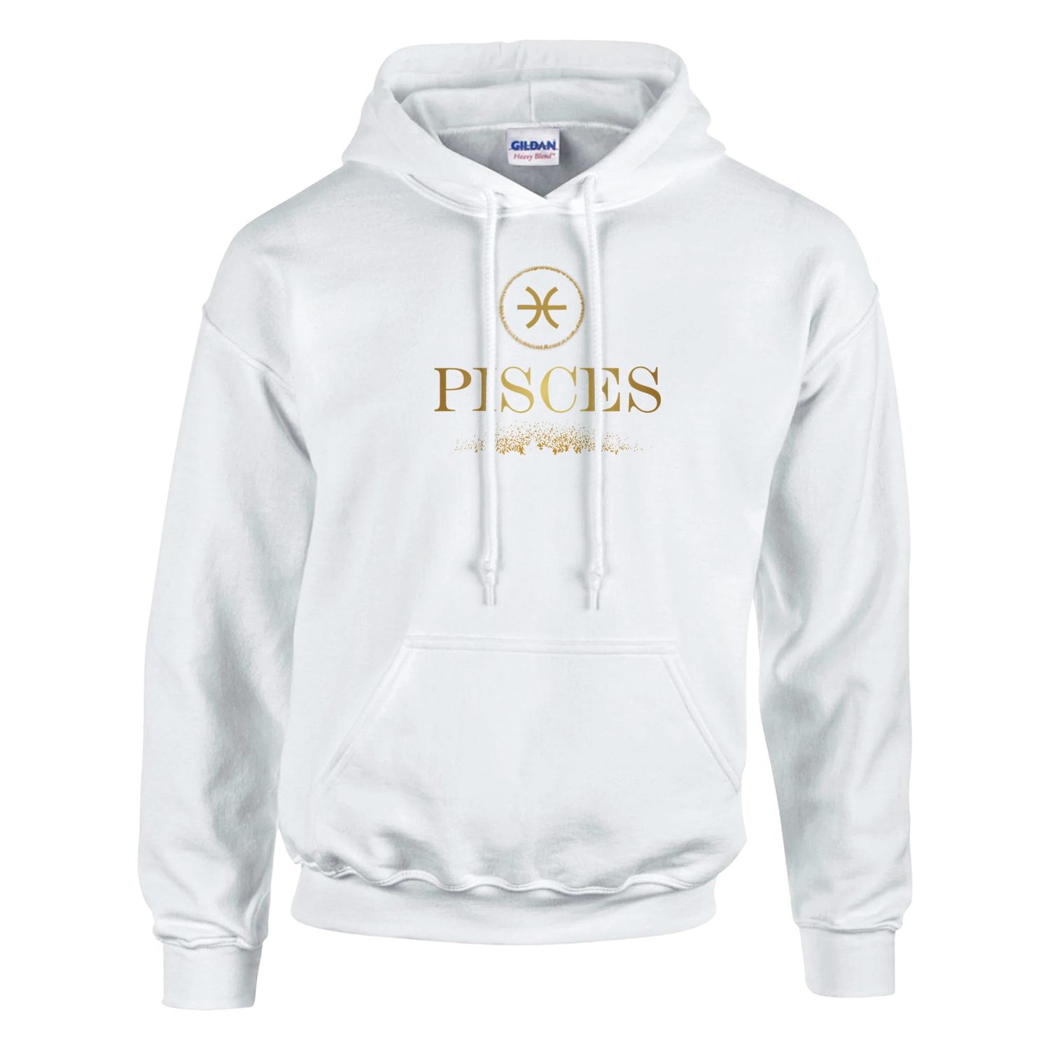 Pisces Glitter Design Classic Pull Over Hoodie