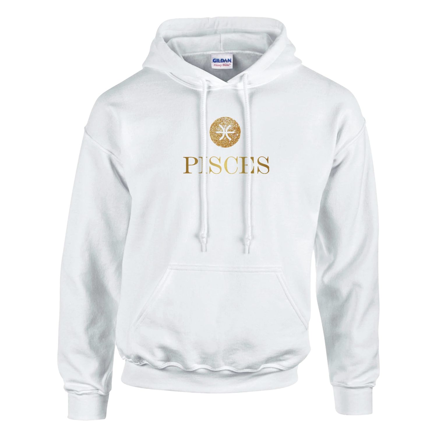Pisces Gold Design Classic Pull Over Hoodie