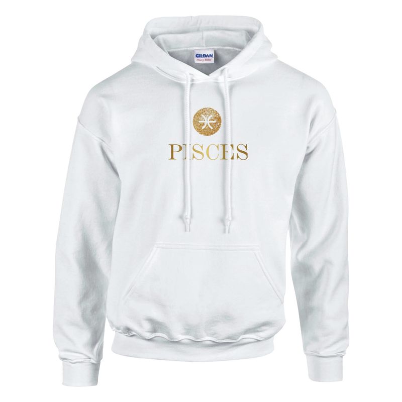 Pisces Gold Design Classic Pull Over Hoodie