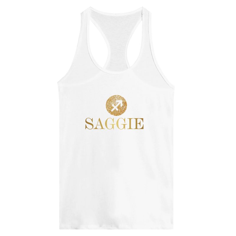Saggie Gold Design Racerback Tank Top