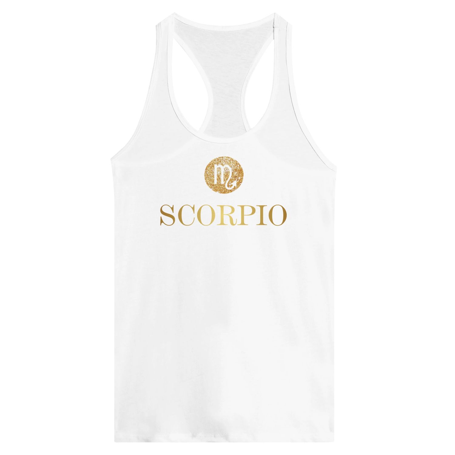 Scorpio Gold Design Racerback Tank Top