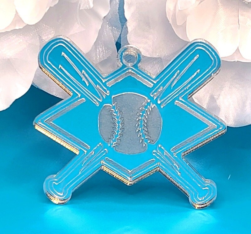 Baseball &amp; crossed bats