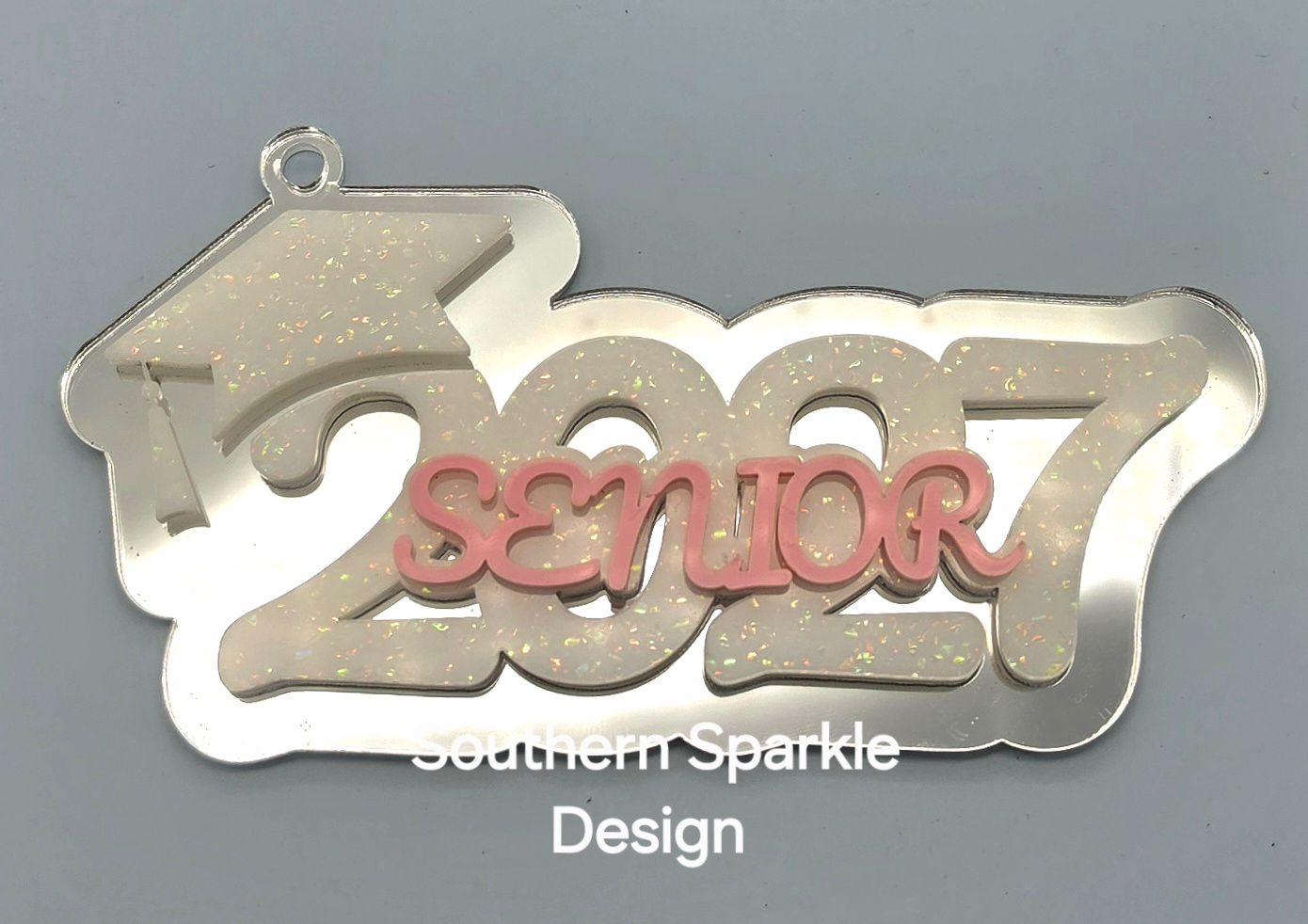 27 senior keychain 4"x2"