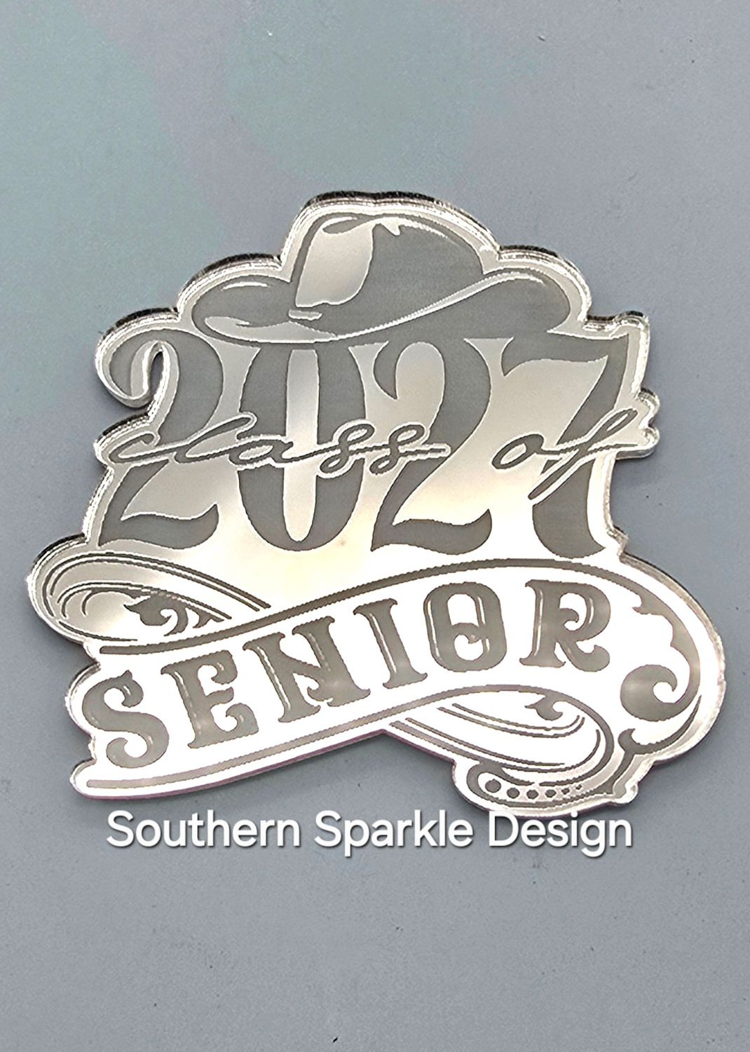 27 senior with hat