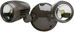 Heath Zenith HZ-8486-BZ-A Led Dual Head Security Light, Bronze