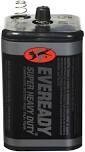 Eveready 1209 Lantern Battery w/Springs, 6-Volt