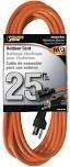 PowerZone OR501625 Orange Extension Cord, 16/3X25Ft