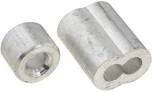 National N830-353 Aluminum Cable Ferrule/Stop, 5/32&quot; 2Pk