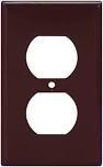 Eaton 2132B Brown Duplex Receptacle Cover