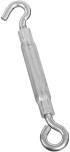 National Hardware N221-887 Turnbuckle, 3/8&quot;X10-1/2&quot; Hook/Eye 215Lb WLL