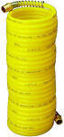 Amflo 4-25E-RET Yellow Recoil Air Hose, 1/4&quot;X25Ft