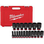 19PC Impact Duty™ 1/2&quot; Drive SAE Deep 6 Point Socket Set