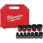 12PC Impact Duty™ 1/2&quot; Drive SAE Standard 6 Point Socket Set