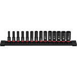 14PC Impact Duty™ 3/8&quot; Drive Metric Deep 6 Point Socket Set