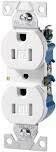 White Duplex Tamper-Resistant Receptacle