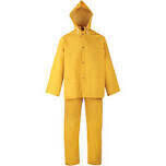 DiamondBack SRS3-111-M Yellow PVC/Poly Medium 3Pc Rainsuit