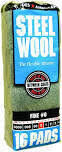 Homax 106603-06 Fine Steel Wool Pads  16Pk