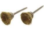 Forney 60232 Brass Cup Brush Set, 2Pk