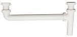 PlumbPak PP925W White Plastic End Waste Outlet, 1-1/2&quot;X16&quot;