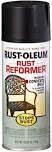 Rust-Oleum Rust Reformer 215215 Flat Black Spray Paint, 10.25oz