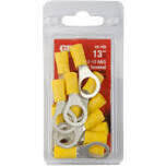 GB 20-108 Yellow Wire Ring Terminals, 12/10Ga 3/8&quot;, 13Pk