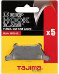 Tajima Deep Hook Utility Blades, 5Pk