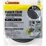 Frost King R538H Black Foam Tape, 3/8&quot;X5/16&quot;