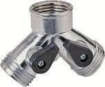 Landscaper&#39;s Select GC5013L Metal Hose Wye w/Shut-Off