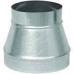 Imperial GV1202 Galv 26Ga Stove Pipe Reducer, 7&quot;X6&quot;