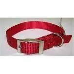 Nylon 1-Ply Dog Collar, 3/4&quot;X16&quot; Red