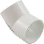 LASCO 417015BC PVC Sch40 Ell, 1-1/2&quot; 45Deg
