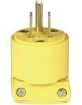 Eaton 4867 Yellow Cord Plug, 15A/125V