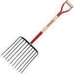 Razor-Back 76125 D-Handle Silage Fork, 16&quot; 10-Tine