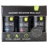 Redmond Hickory, Cherry, &amp; Chef&#39;s Blend Smoked Real Salt Shakers Gift Pack