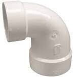 CANPLAS 192223 PVC DWV Reducing Ell, 4&quot;X3&quot;