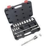 Vulcan TS10193L Metric Socket Set, 19Pc 1/2&quot;Dr