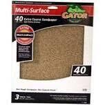 Gator 4439 Sandpaper, 40G 9&quot;X11&quot;