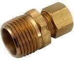 Anderson Metals Brass 750068-1412 Compression Adaptor, 7/8CX3/4MP