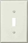 Eaton PJ1W Unbreakable Polycarbonate White 1G Medium Sized Switch Cover