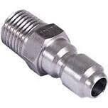 Mi-T-M AW-0017-0002 Pressure Washer Quick Connect Plug, 1/4&quot; Plug X1/4&quot;MPT