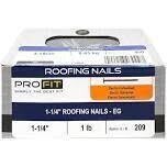 ProFit 0132078 Flat Head Roofing Nails, 1-1/4&quot; 1Lb